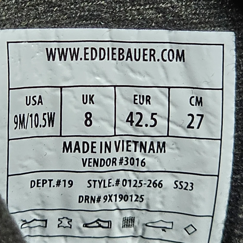 Eddie Bauer Brown Leather Hightop Storm Sneakers Timber Mens‎ Size 9 Academia